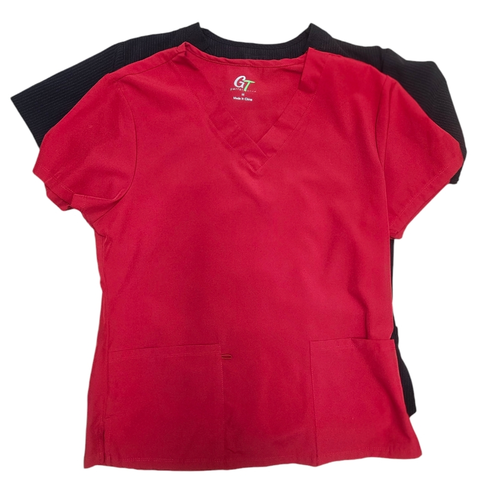 Bundle of 2 medium scrub tops